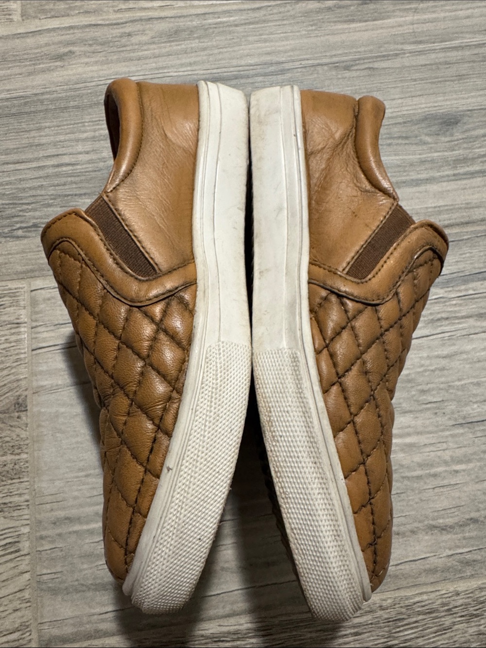 Roper Quilted Slip-On Leather Loafers in tan - Picture 7 of 9